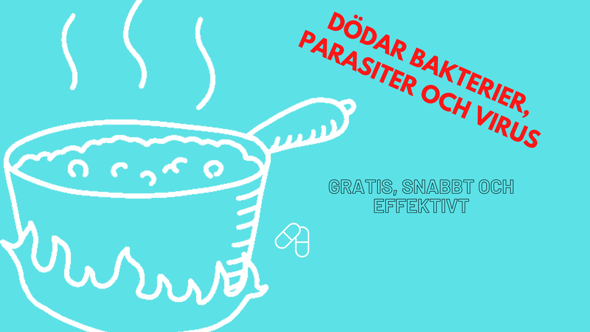 Koka vatten för rengöring av vatten